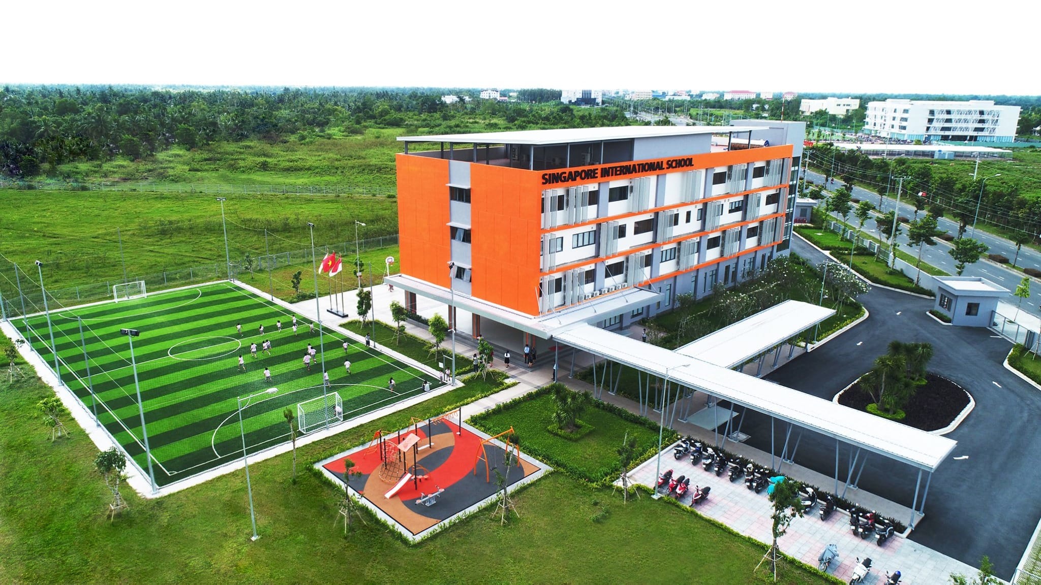 Toàn cảnh khuôn viên SIS nhìn từ trên cao