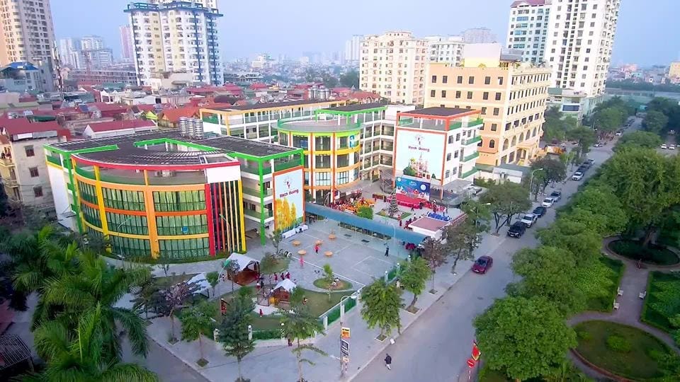 Trường sở hữu khuôn viên hiện đại tại KĐT Đại Kim Mới 