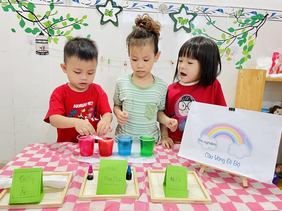 Khám phá màu sắc qua thí nghiệm cầu vồng